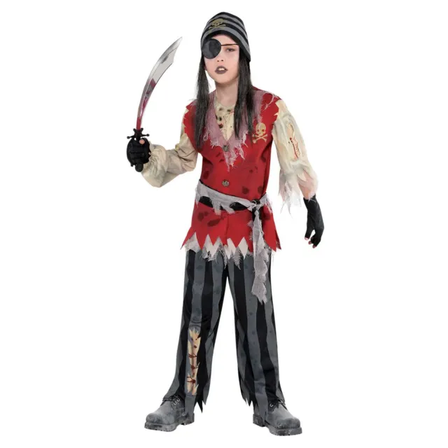 Ragazzi Jack Caraibi Tagliagole Pirata Zombie Cadavere Costume