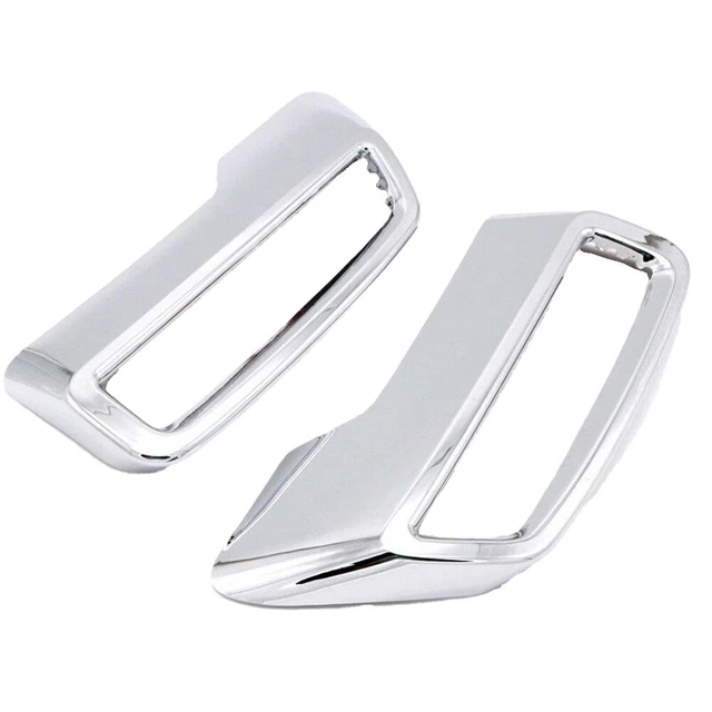 Tubo di Scarico Auto Accessori 2017 2018 2019 ABS Luminoso Argento 2 Pezzi /