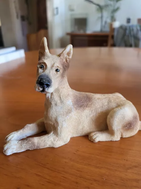 Hundefigur Dogge - Dekofigur Hund - ca. 13,5 x 9,5 cm - sehr guter Zustand