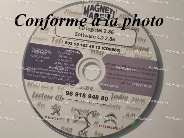 Update Software CD 2.86 Firmware Système Multimédia Peugeot-Citroen-DS