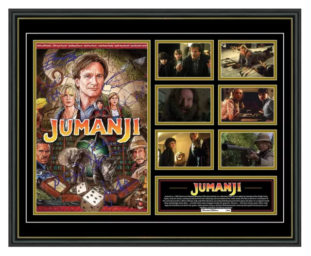 Jumanji (1995) Robin Williams Signed Poster Limited Edition Framed Memorabilia