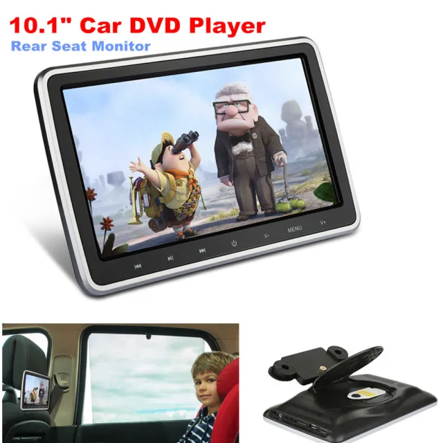 10.1" Car Headrest DVD Player Pillow Monitor Screen AV in & Out USB SD MP5 Video