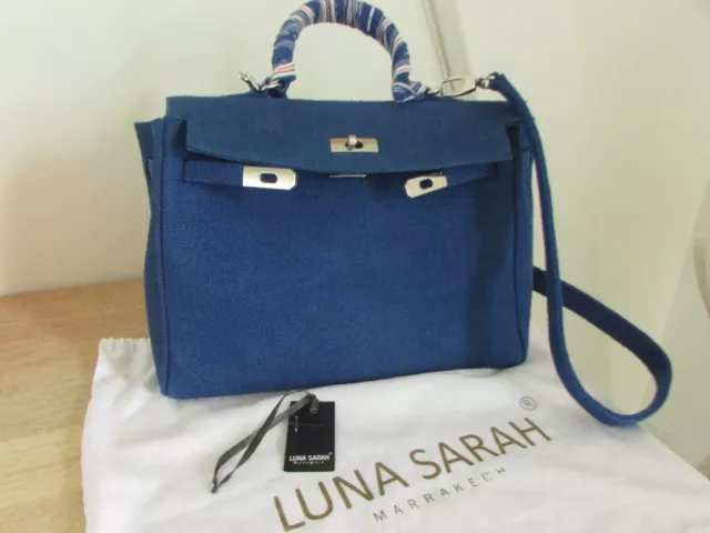 Superbe sac de marque LUNA SARAH EN TOILE DE JUTE