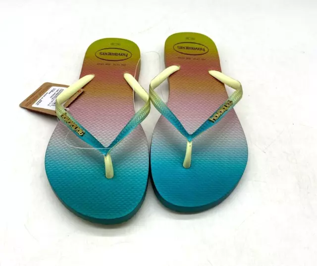 Havaianas Slim Gradient Sunset Flip Flops Women's Size 11/12 - Men's 9/10