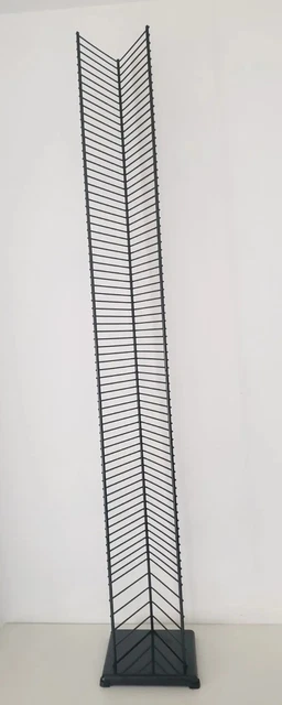 Rack CD Tower black metal contiene 80 CD