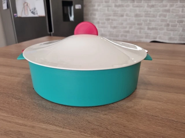 2 Boîtes De Conservation Tupperware Vintage - Verseuses Hermétiques - Blanc 17 Cm