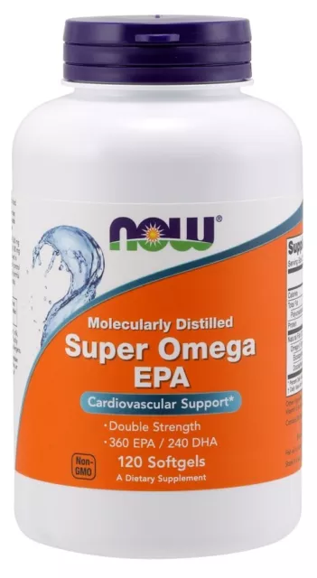 Now Foods Super Omega Epa Dha Molecolarmente Double Strength 120 Capsule Morbide