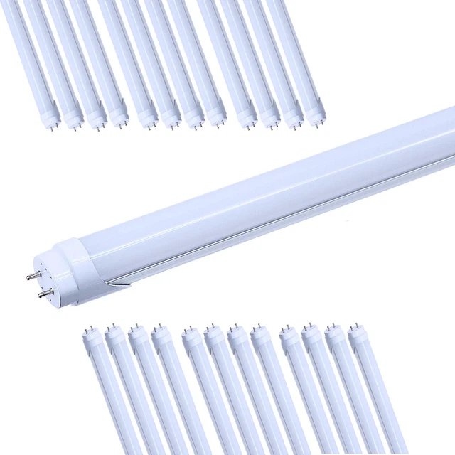 25 PACK SINGLEEND Powered Ballast Bypass 6500K Frosted 4FT T8 LED Tube