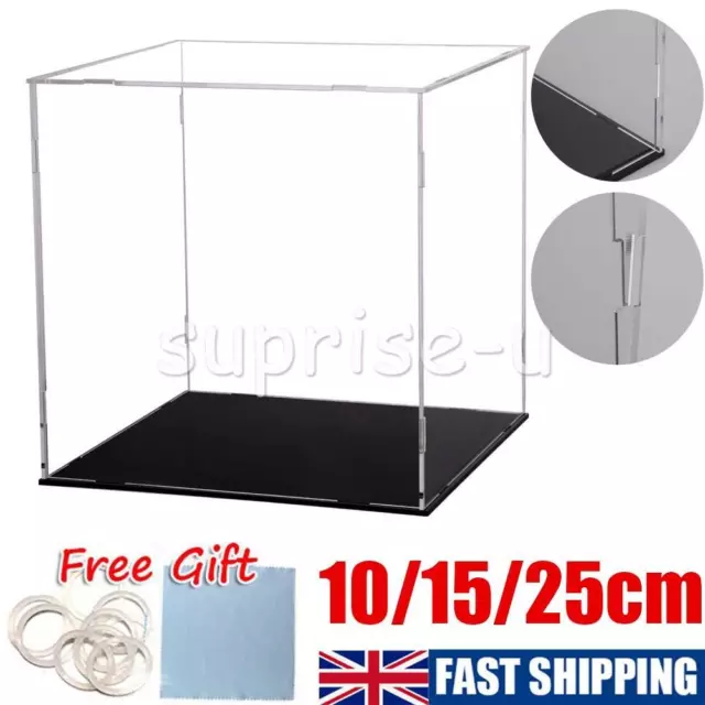 Large Acrylic Display Case Dustproof Box Perspex Clear Collectibles Models