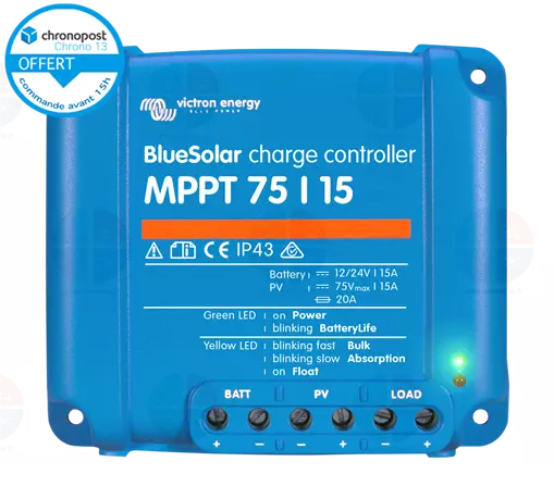 Régulateur Solaire VICTRON MPPT 75/15 12/24v 15A