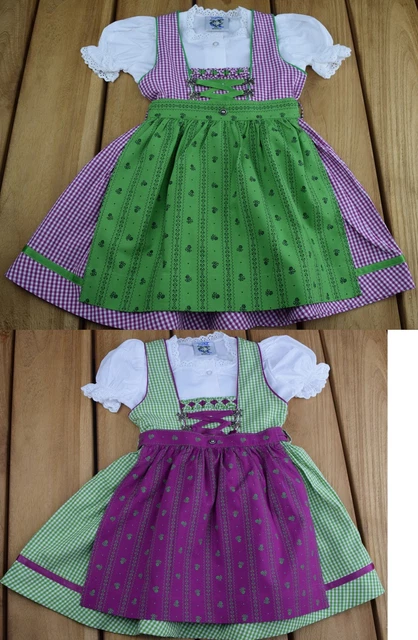 Isar-Trachten Kinderdirndl „Beere“ – Süßes Set Mit Bluse & Schürze