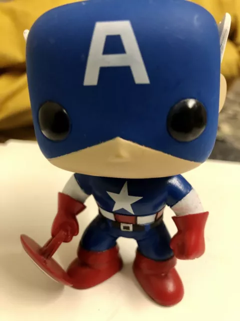 Marvel Captain America Funko Pop Vinyl Figure Loose Unboxed 2011 Toy Bobblehead