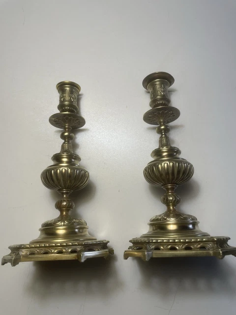 Bougeoir Napoléon III En Laiton Et émail Cloisonné - Style Orientaliste, Fait Main (France)