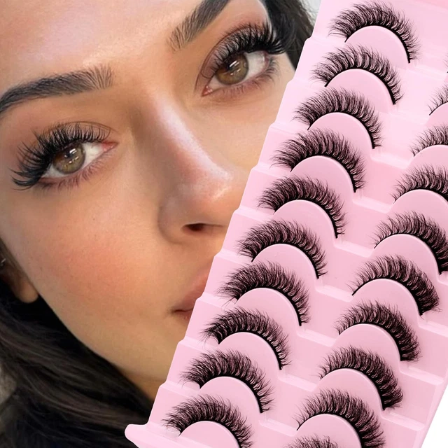 Faux Cils 3D Effet Volume Vison Naturel - Lot De 5 Paires MYTEX-SHOP - Neuf