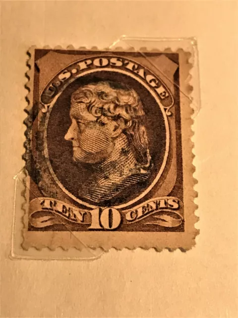 TIMBRE DIX CENTIMES Thomas Jefferson TIMBRE États-Unis U.S