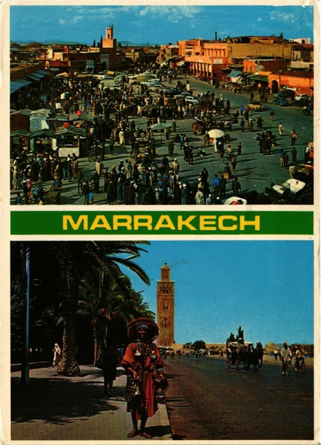 CPM Marrakesh- Place Djamaa El Fna, La Koutouiba MAROC (880451)