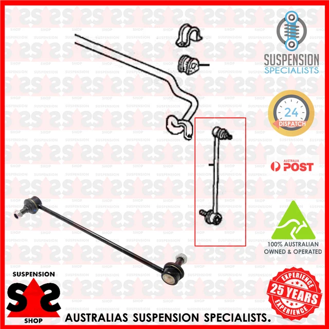 Pair Of Front Stabilizer Bar Coupling Rods For Citroen C8, Fiat Ulysse, Lancia, Peugeot 807