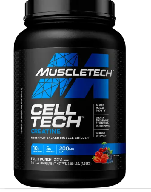MuscleTech CellTech Creatine Monohydrate Post Workout  Muscle building &recovery