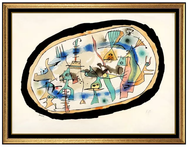 Joan Miro Couleur Lithographie La Naissance Du Jour À Signée Abstrait Moderne D