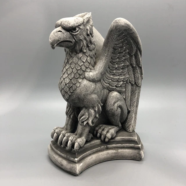 Griffon Ceramic Statue Mythical Gryphon Figural Bookend by JWH Studio 1993 Griffon Ceramic Statue Mythical Gryphon Figural Bookend by JWH Studio 1993