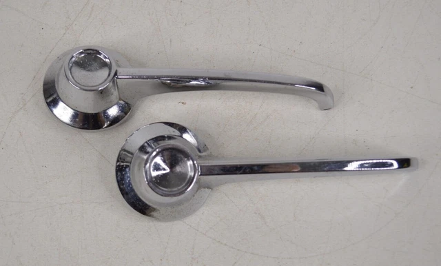 1963-Up Ford Interior Door Handle Pair C3AB-6222614-D Mustang Fairlane Galaxie