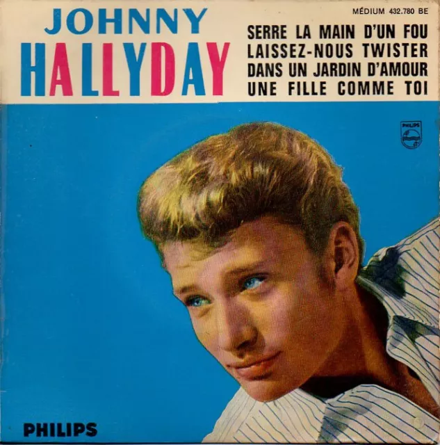 disque vinyle 45 tours EP Johnny Hallyday Serre la main d'un fou
