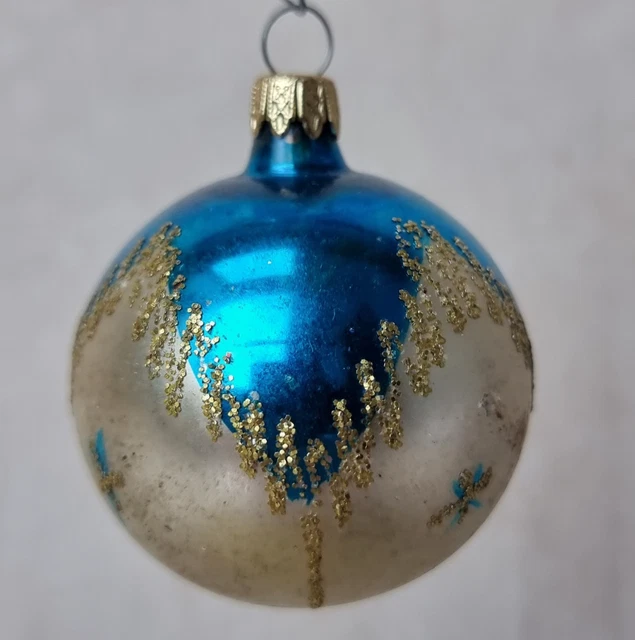 Ancienne Décoration Père Noël Boule De Sapin Suspension Vintage
