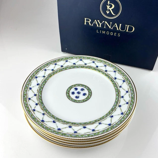 Raynaud LIMOGES L'ALLEE DU ROY Dessert Plate Set of 5