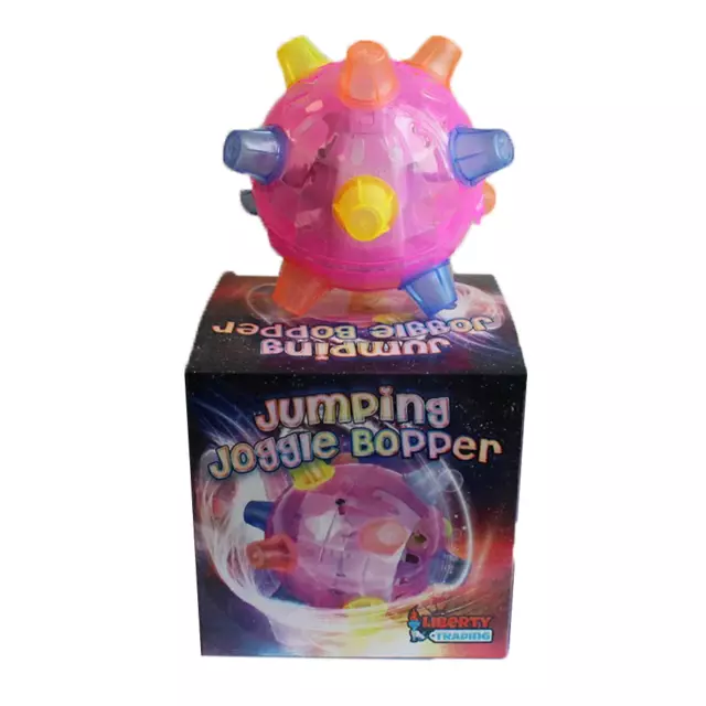 Jumping Joggle Bopper Flashing Light Music Bouncing Vibrating Jump LED Ball