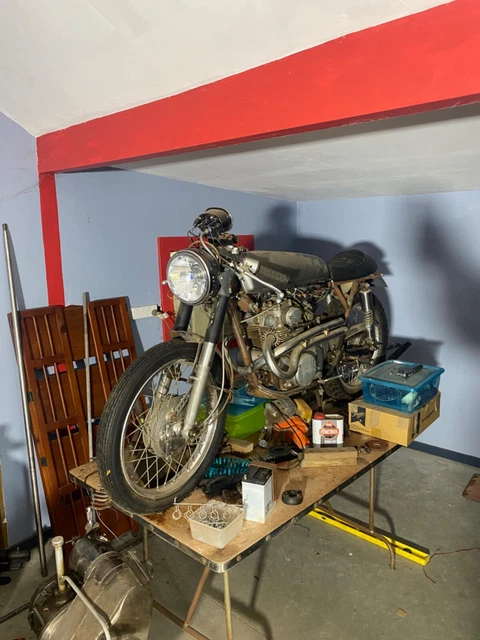 1970 RCB175 part factory racer, road legal as cafe racer replica.