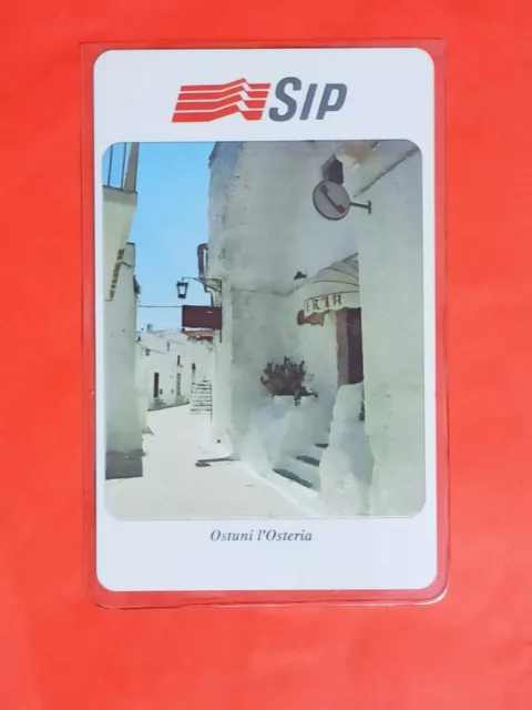 Schede telefoniche NUOVE*Serie SIP TURISMO PUGLIA OSTUNI L'OSTERIA 10.000 LIRE