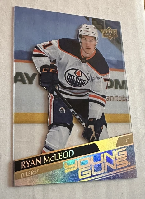 Ryan McLeod #71 - 2021-22 Edmonton Oilers Pride Tape Night Pre-Game Warm Up Used CCM Stick With Pride Blade Tape - NHL Auctions