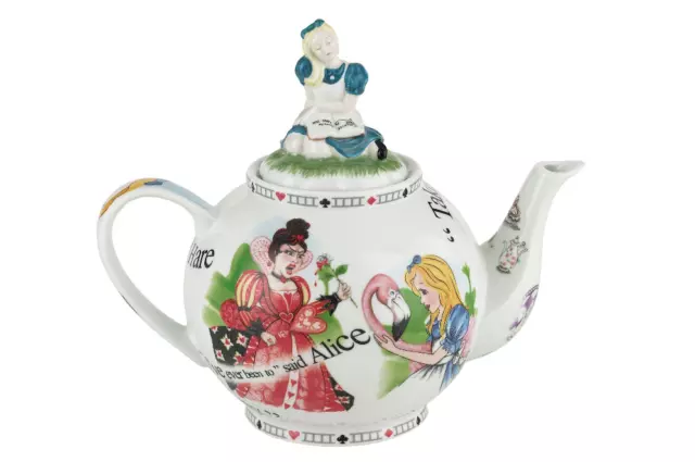 Cardew Design Alice In Wonderland 6 Cup Teapot (Alice Lid)