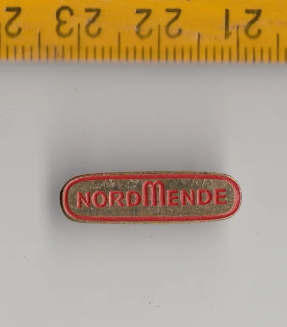 Vintage NORDMENDE RADIO LOGO brooch pin badge emblem 1960s Germany