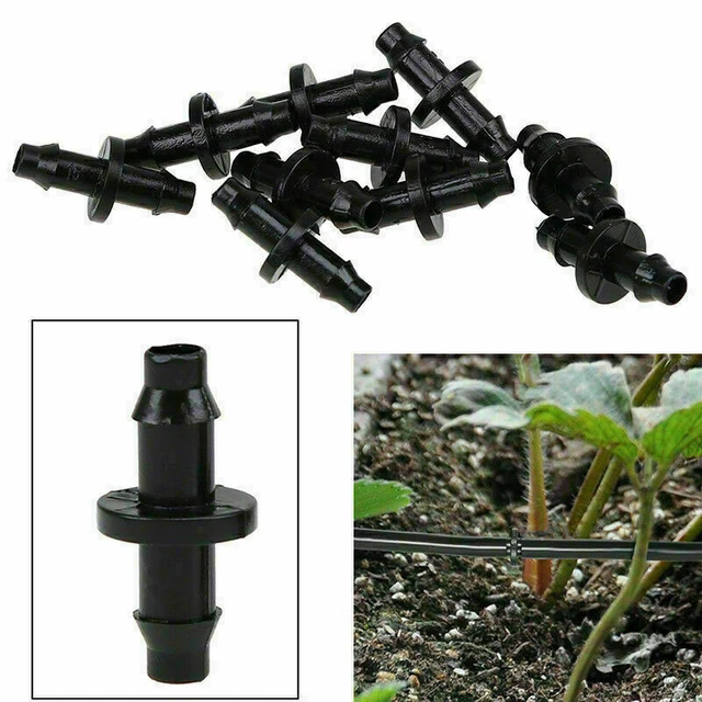 PLANT WATERING DRIP Irrigation System Barb Connector Garden Yard 4/7mm