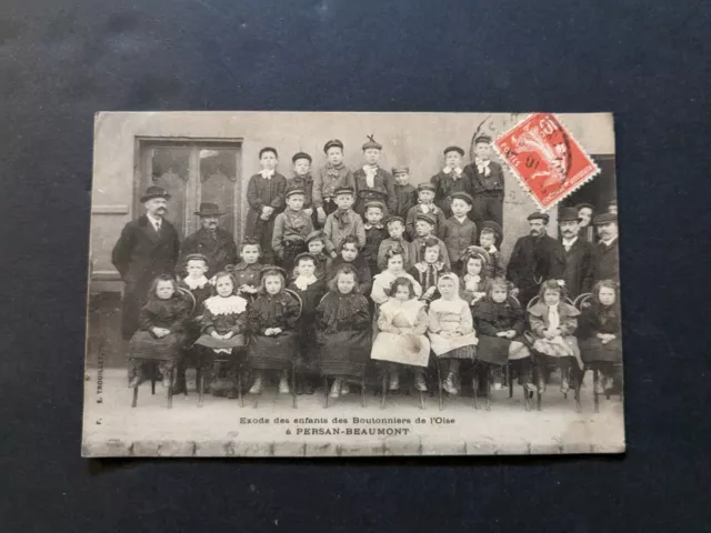CPA Persant-beaumont (95) Exode des enfants des Boutonniers