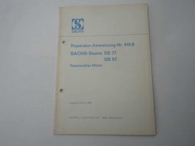 Istruzioni Di Riparazione Originali Sachs (Nr.: 419.8) - Stamo 76 - Foto 9