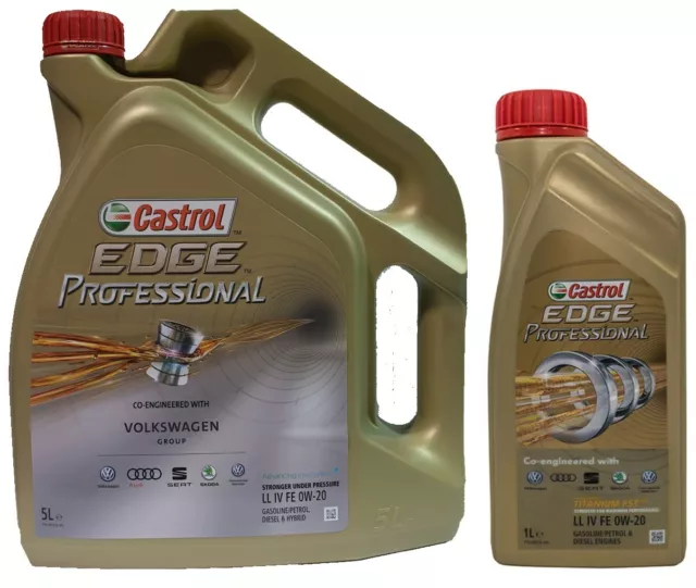 Castrol Edge Professional LL IV FE 0w20 C5 Fully Synthetic Engine Oil VW 509.00