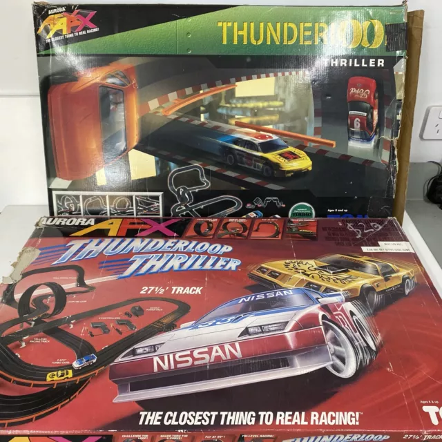 Tomy AFX Thunderloop Thriller Slot Car Sets X 2