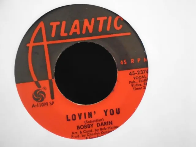 Bobby Darin " Lovin` You  " Usa Atlantic  Ex+ Cond.