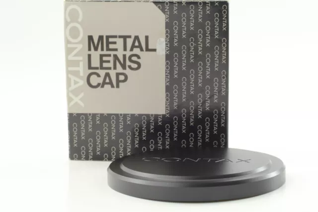 [Almost Unused in Box ] Genuine Contax Metal Lens Cap Black 99mm K-94 from JAPAN
