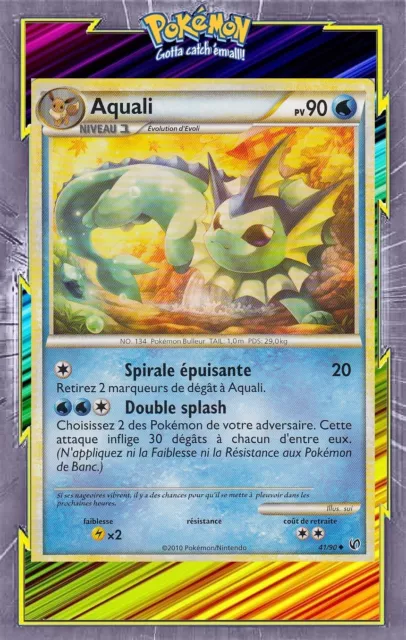 Aquali - HS04:Indomitable - 41/90 - French Pokemon Card