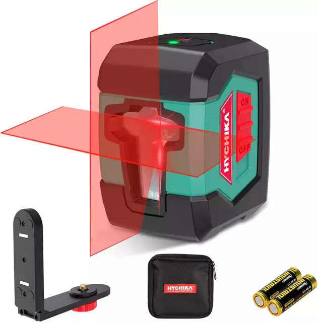 Nivel Laser HYCHIKA, Autonivelante Rojo, 15m con Base Magnética Giratoria