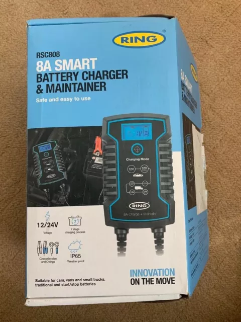 RSC808 Ring 8A Smart Battery Charger and Maintainer