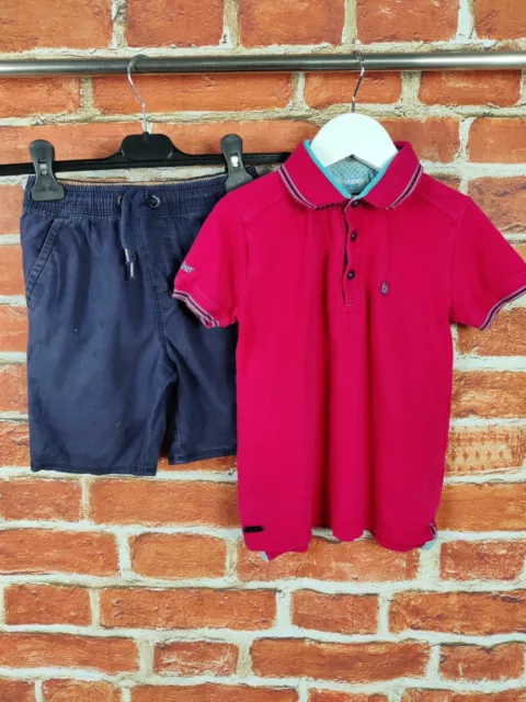 Boys Bundle Age 5-6 Years Ted Baker George Polo Shirt Top Pull On Shorts 116Cm