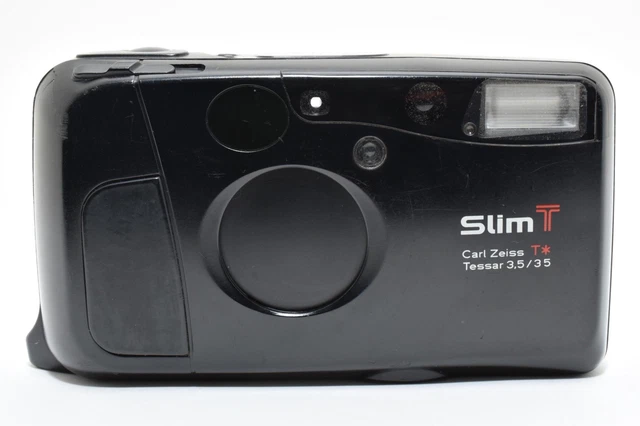 ▶️ KYOCERA SLIM T Yashica T4 Black 35mm Compact Film Camera