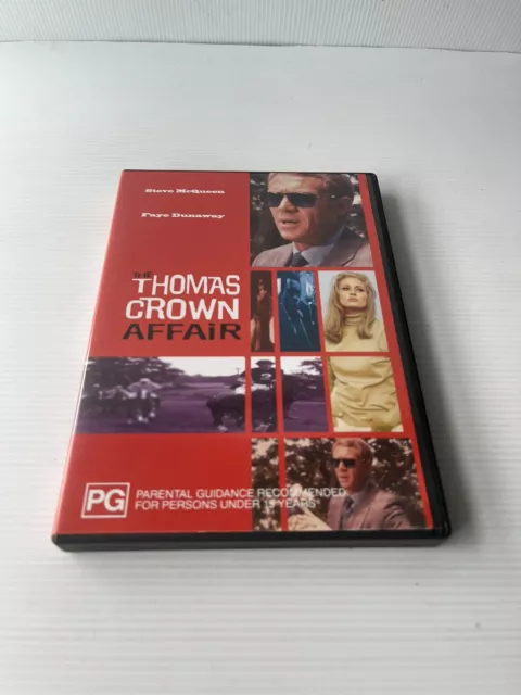 THE THOMAS CROWN AFFAIR DVD 1968 Like New Region 4 Steve McQueen