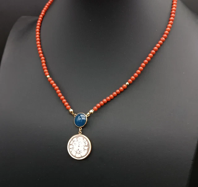 Porte-Coran Ancien Berbère En Argent Massif 925 Avec Turquoises Et Corail – Pièce Rare