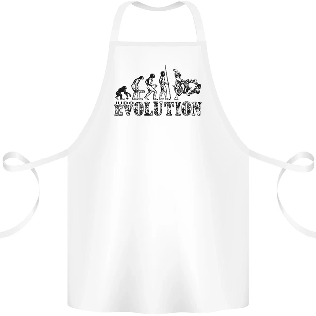 Evolution of Judo MMA Martial Arts Funny Cotton Apron 100% Organic