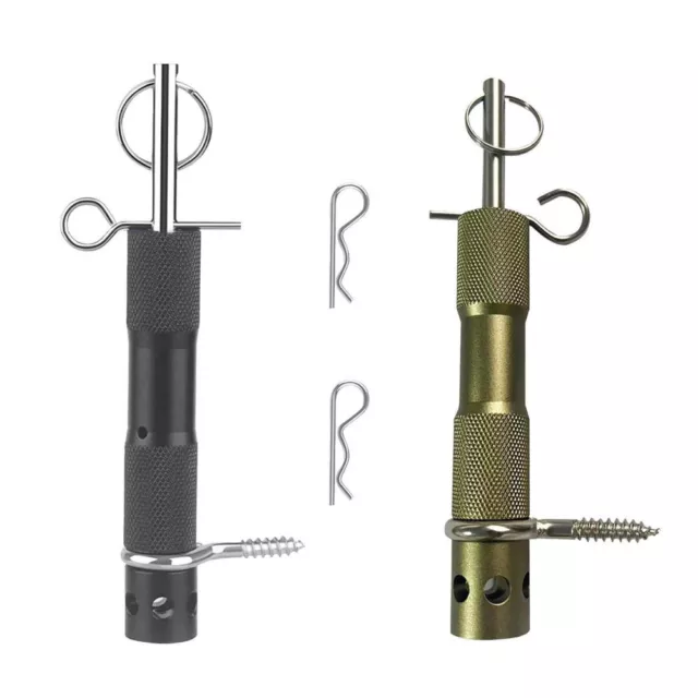 2PC Perimeter Trip Alarm Aluminum Alloy Camp Safe Perimeter Trip Wire Alarm Tool